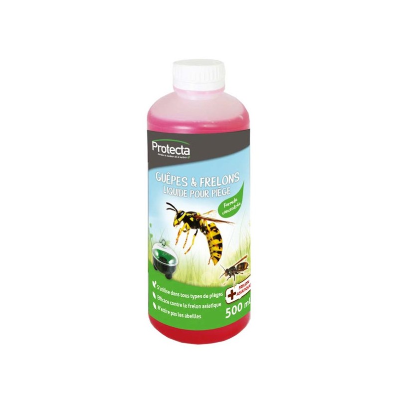 Appât concentré pour piège à guêpes et frelons écologique - 500ml - Protecta