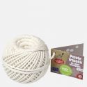 Pelote de ficelle tressée en coton biologiques de 2mm - 45m - La Droguerie Écologique