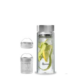 Doppelwandige Isolierglas-Teekanne, Originale Inox - 320ml - Qwetch