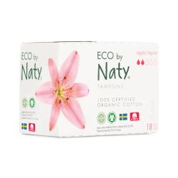 Tamponi igienici Regular (senza applicatore) - 18 pz. - Naty