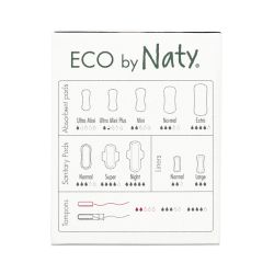 Tampons hygiéniques Regular (sans applicateur) - 18 pces - Naty