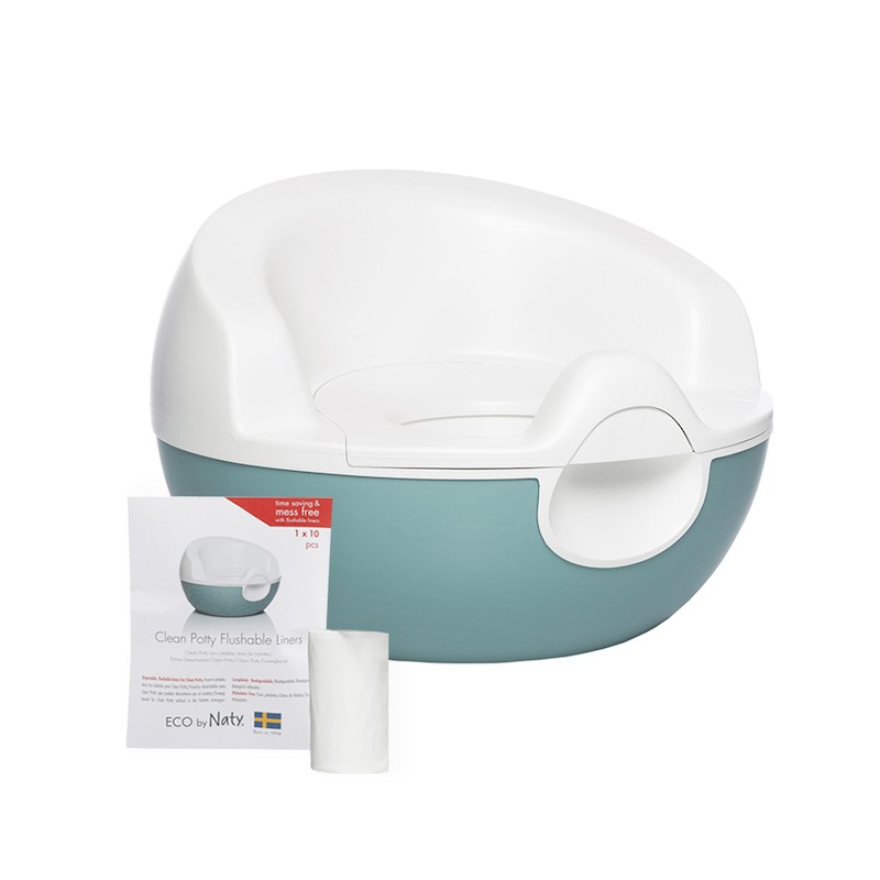 Clean Potty, Le pot bébé à base de plantes avec sac biodégradable - Naty