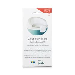 Clean Potty, Inserti di ricarica, biodegradabile - 3x 10 pz. - Naty