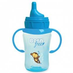 Trinkbecher mit Antikolik - 290ml - Bisphenol A frei - Blau - Born Free Bfree