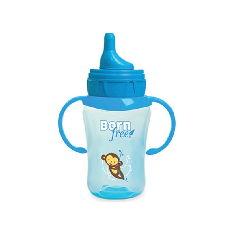 Trinkbecher mit Antikolik - 290ml - Bisphenol A frei - Blau - Born Free Bfree