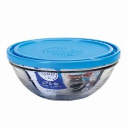 Saladier rond en verre trempé avec couvercle - 23cm - Duralex