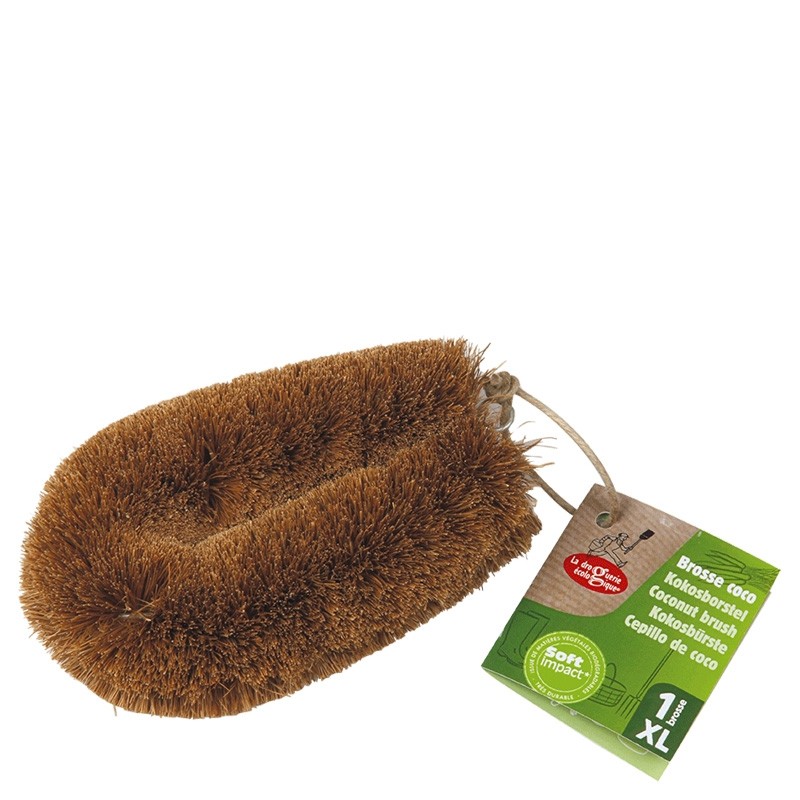 Spazzola a coco (grande), multiuso - 1 pz (18cm) - La Droguerie écologique