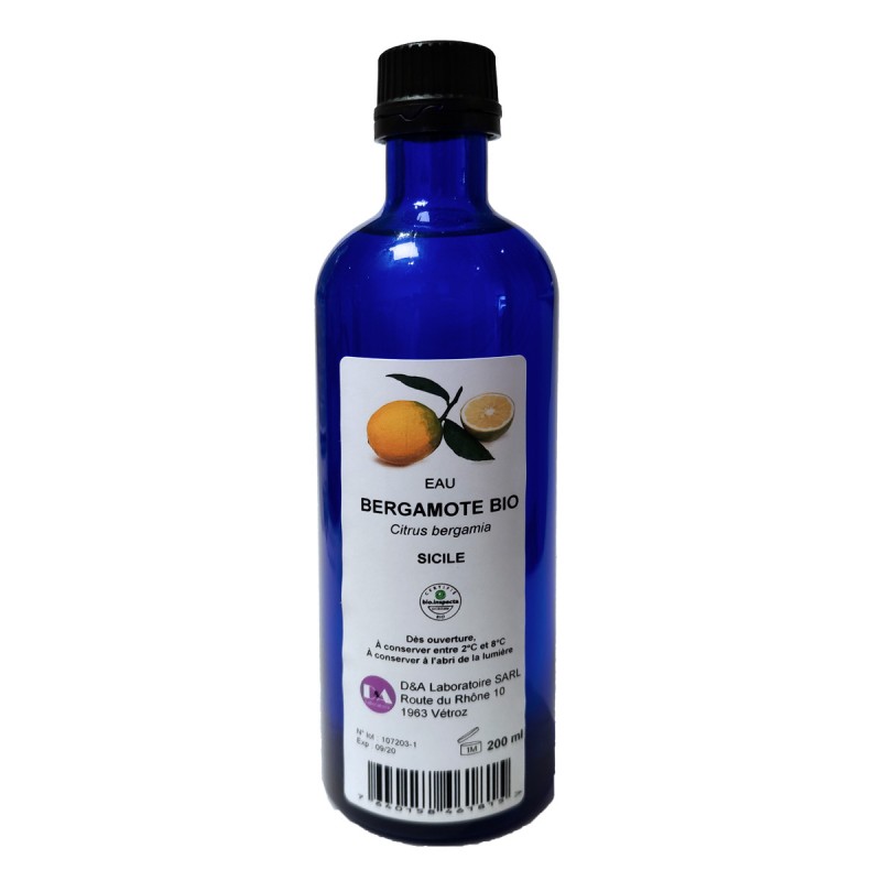 Hydrolat de Bergamote Bio - 200ml - D&A Laboratoires