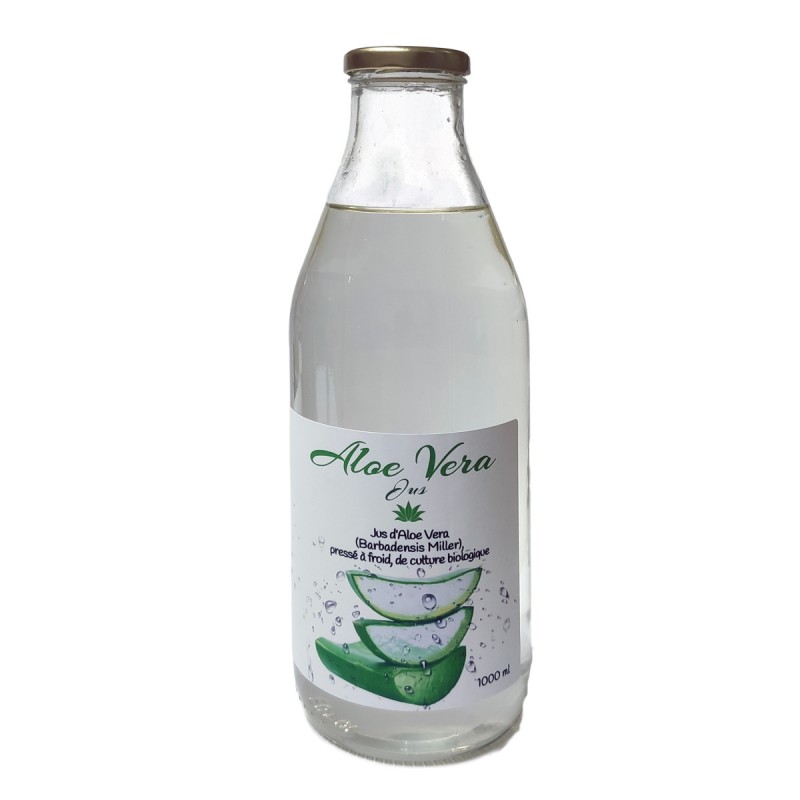 Aloe Vera-Saft, kaltgepresst - 1 Liter - D&A LAboratoires
