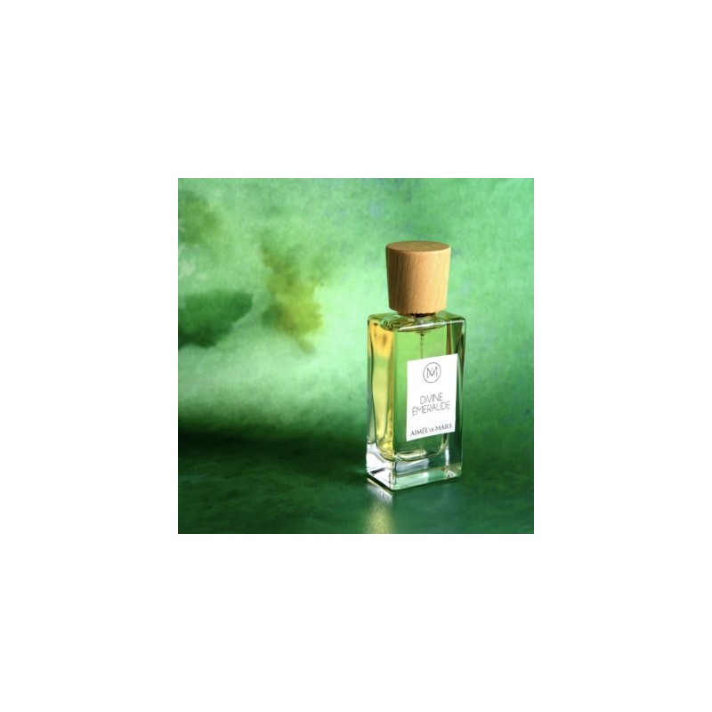 Eau de parfum, "Divine Émeraude" mit Quellwasser und ätherischen Ölen, Bio, veganer und 100% natürlich - 30ml - Aimée de Mars