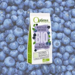 Myrtilles sauvages Bio, le merveilleux fruit des bois - 180g - Optimys