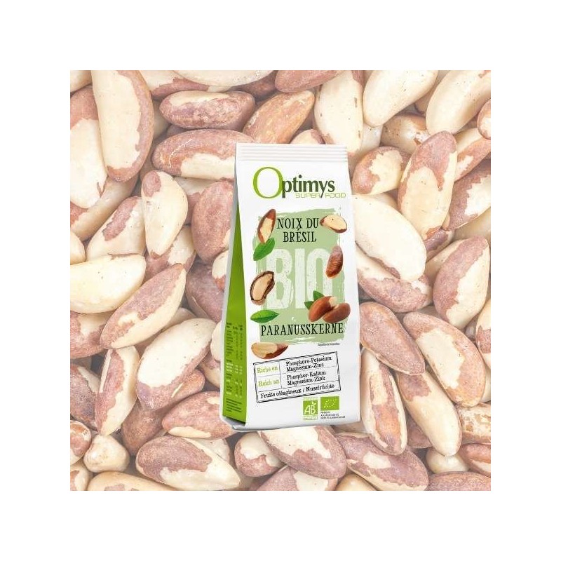 Noce brasiliana organica, nutriente e molto ricca di selenio - 200g - Optimys