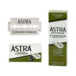 Astra "Superior Platinium"-Rasierklinge aus rostfreiem Stahl für Sicherheitsrasierer - 5 Klingen