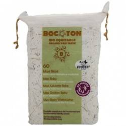 60 Maxi Wattetücher - 100% Baumwolle Bio Fair trade - Bocoton