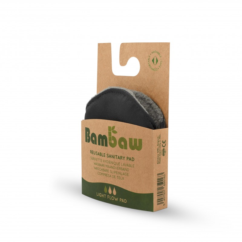 Serviettes hygiéniques lavables à base de Bambou - Flux légers - Bambaw