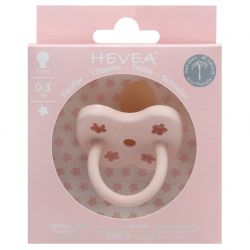 Ciucci per bambini 100% gomma naturale - "Pink" arrotondato, da 0 a 3 mesi - Hevea