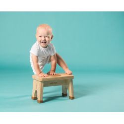 Sgabello in legno pesante con superficie antiscivolo in gomma naturale - 1pc - Hevea