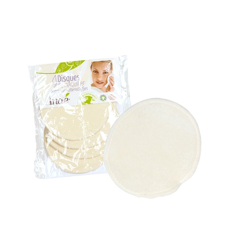 4 Disques à démaquiller en coton BIO - 4pces - Anaé