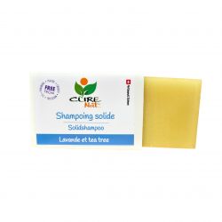 Handgefertigtes solides Shampoo, Lavendel und Teebaum - 95g - Curenat