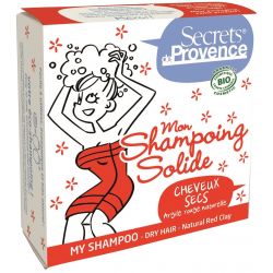 Mein festes Shampoo für trockenes Haar mit roter Tonerde - 85g - Secrets de Provence