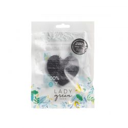 Eponge de Konjac pour le visage - Charbon de bambou - Lady Green