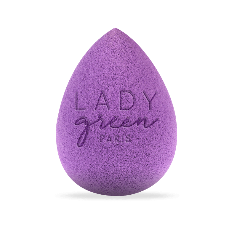 Spugna per il trucco, Goccia - Struttura ultra morbida, senza lattice, facile da applicare - Lady Green