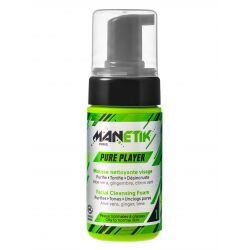 PURE PLAYER, Mousse Nettoyante - Purifie, tonifie, désincruste - 100ml - ManEtik
