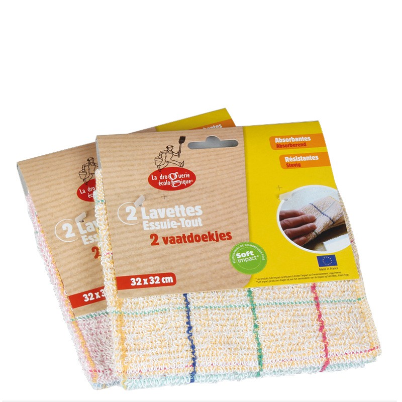 Papierhandtücher aus 100% Recyclingfasern - 2Stk. - La Droguerie Ecologique