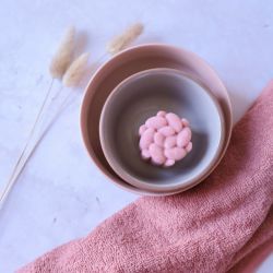 Beurre de cacao rose BIO solide - Visage, corps et massages - 55g - Lamazuna