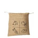 Sacchetto di iuta, per frutta e verdura - S, 25x25cm - Ah Table