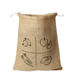 Sac en jute, pour fruits et légumes - Taille M, 30x35cm - Ah Table