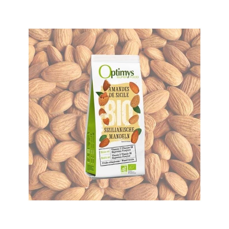 Amandes entières (Tuono) de Silice Bio - 200g - Optimys