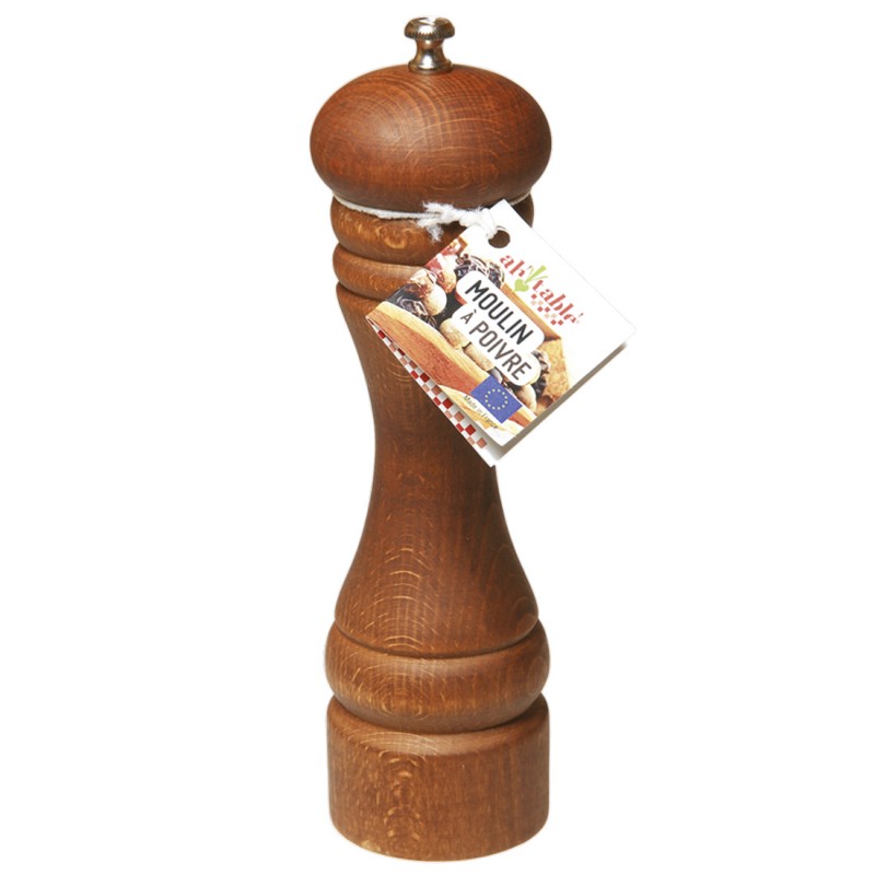 Moulin à poivre en bois de hêtre et un mécanisme en acier - 20cm - Ah Table