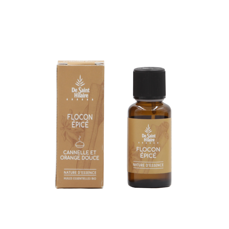 Complesso di oli essenziali organici per la diffusione, Fiocco speziato - 30ml - De Saint-Hilaire