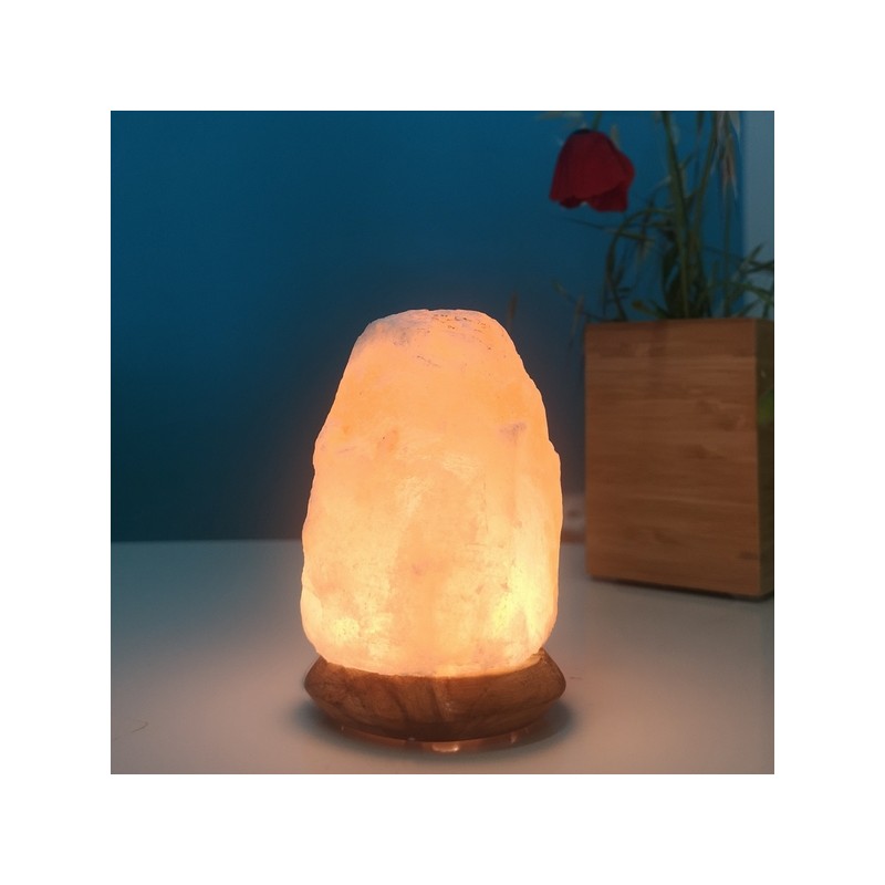 Lampe en cristal de sel de l'Himalaya (USB LED), Sphère - ZEN'Arôme