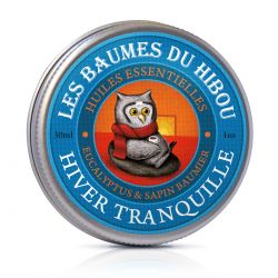 Baume de massage BIO, Hiver Tranquille  - 30ml - Les baumes du Hibou