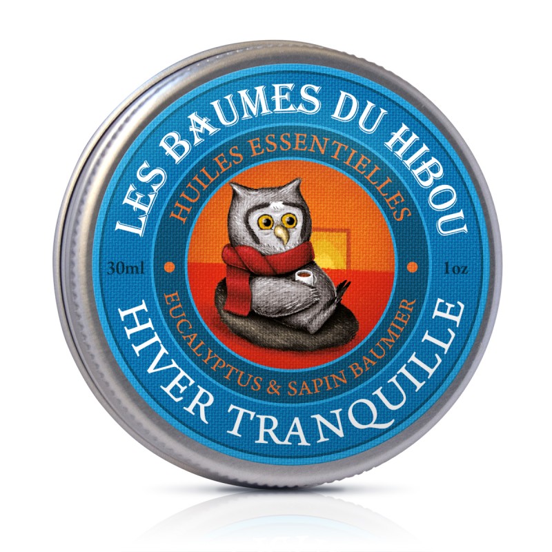 Baume de massage BIO, Hiver Tranquille  - 30ml - Les baumes du Hibou