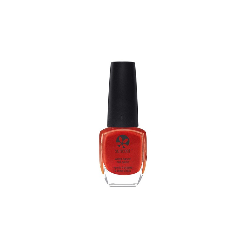 Nagellack auf Wasserbasis (12 Free) - Poppy Red, echtes Rot - 11ml - Suncoat