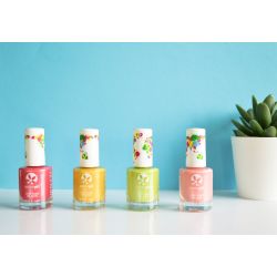 Smalto per unghie per bambini a base d'acqua, senza solventi, pelabile - Forever Fuchsia - 9ml - SuncoatGirl