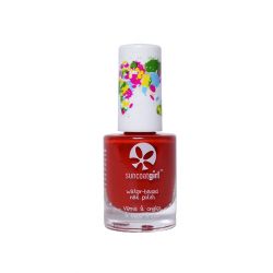 Abziehbarer Nagellack für Kinder, auf Wasserbasis und lösungsmittelfrei - Strawberry Delight, cremerot - 9ml - SuncoatGirl