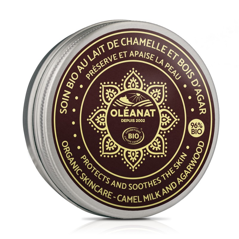 Bio-Pflegebalsam mit Kamelmilch und Agarholz für Gesicht und Körper - 50ml - Oléanat