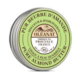 Beurre d'amande douce BIO, pour visage et corps - 100ml - Oléanat