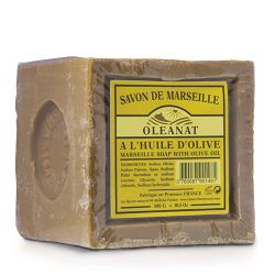 Authentische Seife aus Marseille, grün mit Olivenöl - 300g - Oléanat