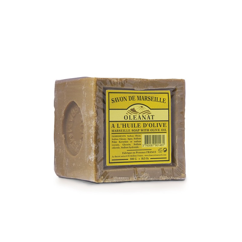 Authentische Seife aus Marseille, grün mit Olivenöl - 300g - Oléanat