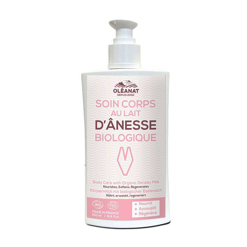Eselsmilch-Körperlotion mit hypoallergenem Duft - 250ml - Oléanat