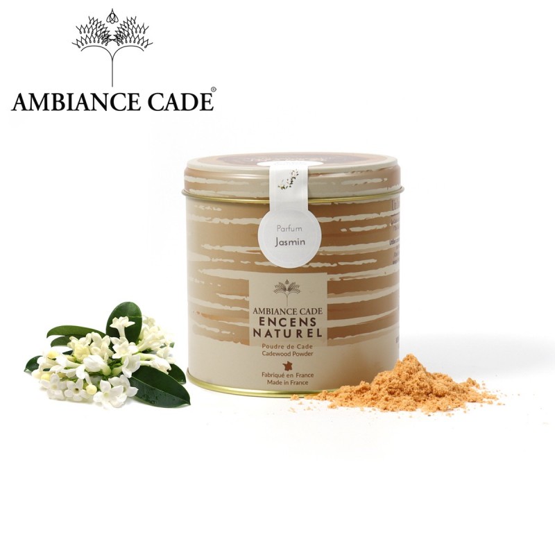 Cade Holzpulver mit Jasmin (natürlicher Weihrauch) - 90gr - Ambiance Cade