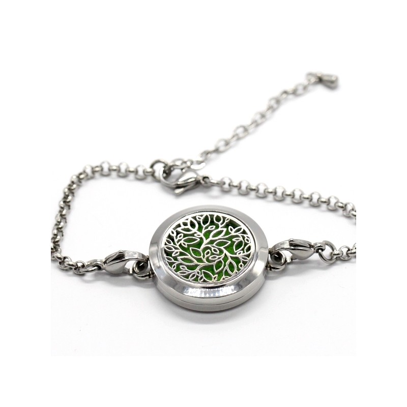 Bracciale in acciaio inossidabile per aromaterapia, VERTIGE - ZEN'Arôme