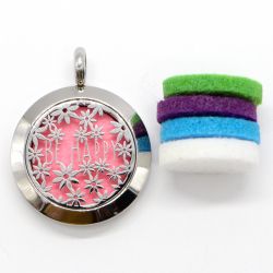 Collier d'Aromathérapie en inox, BE HAPPY - ZEN'Arôme