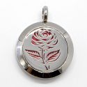 Collier d'Aromathérapie en inox, SOLI ROSE - ZEN'Arôme