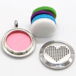 Bracciale in acciaio inossidabile per aromaterapia, COEUR PIXEL - ZEN'Arôme